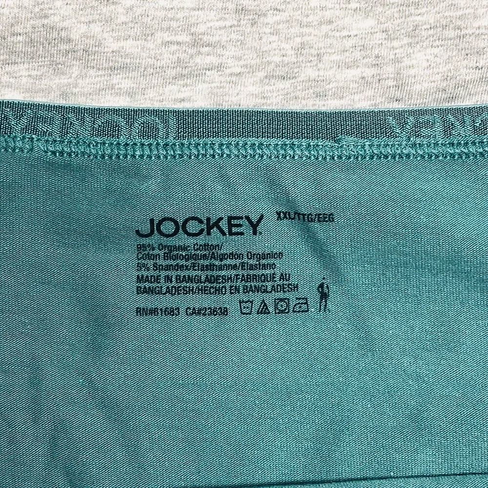 Jockey Women’s Organic Cotton Stretch Modern Brief Underwear 3 pair Size 2XL